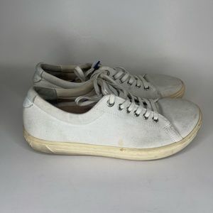 birkenstock shoes sneakers woman size 39 US 8 lace up casual white textile upper